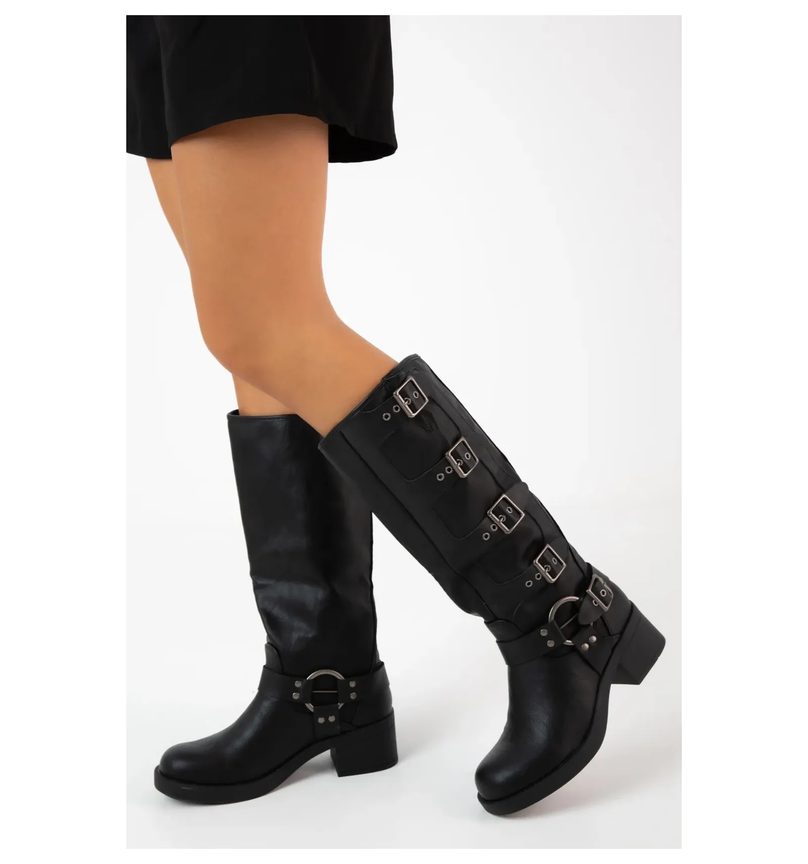 bota alta saki - negro