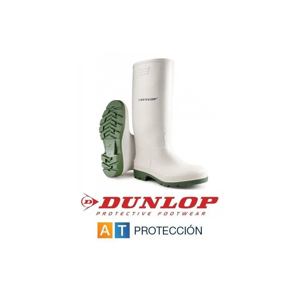 Botas de agua blancas Dunlop Pricemastor