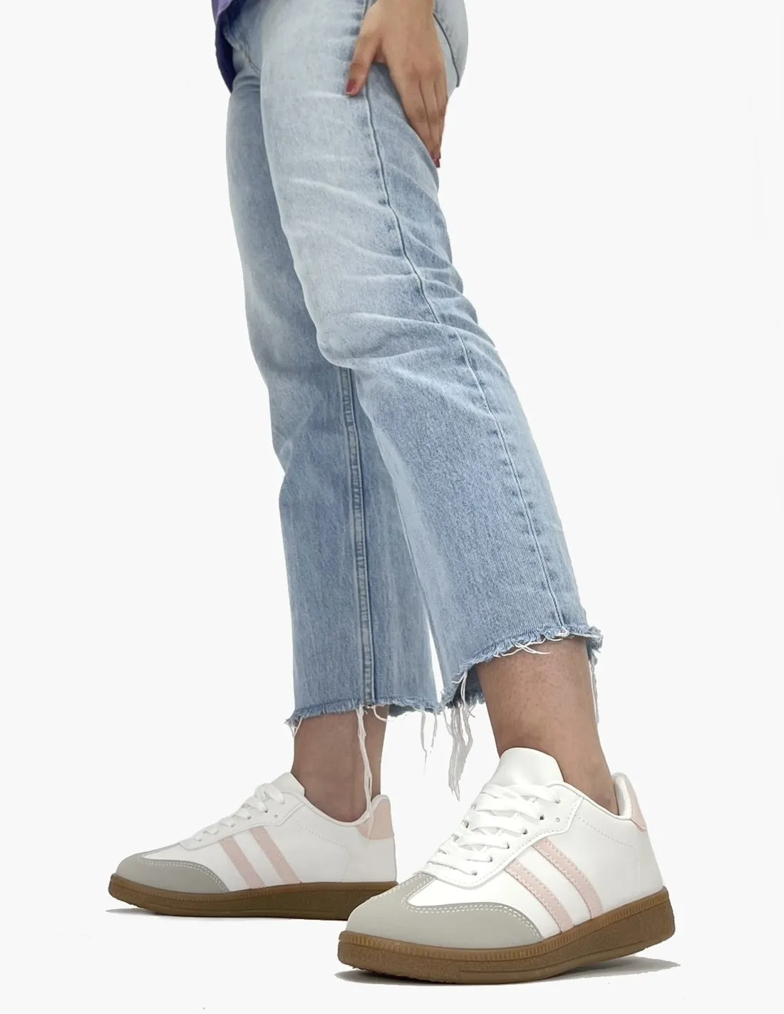 Deportivas blancas-rosas | Clasic X