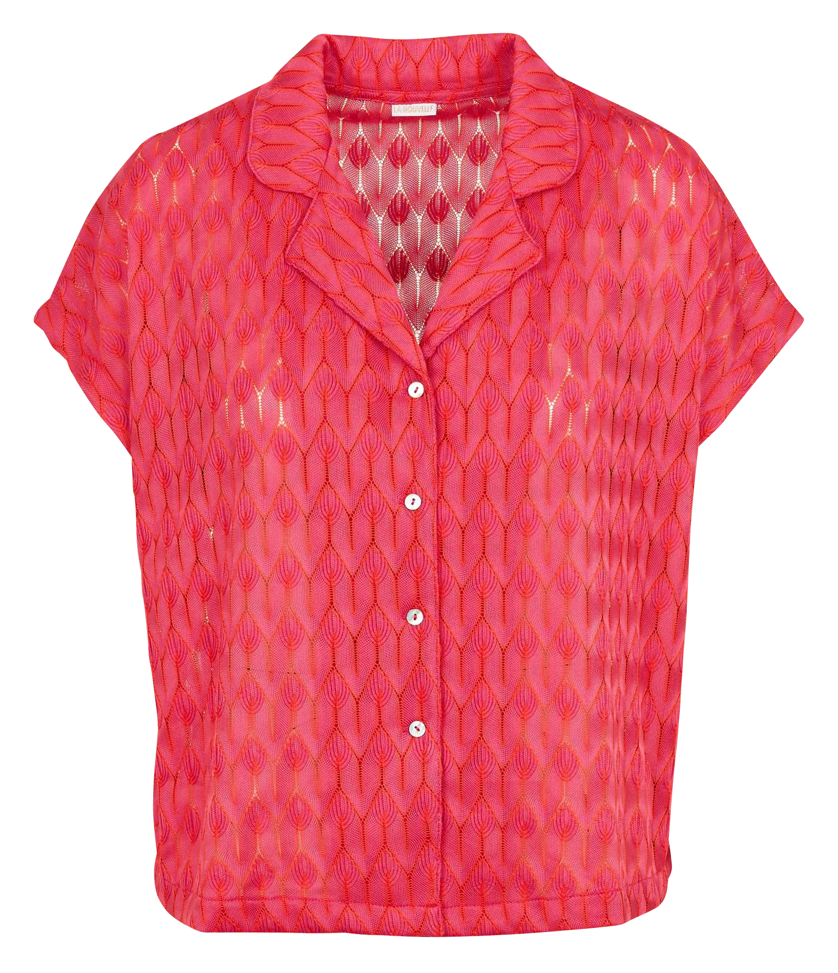 LA NOUVELLE HAWAI - Camisa holgada de manga corta en rosa