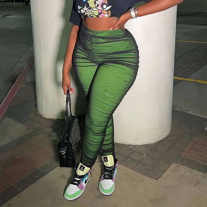 Leggings  Estilo Terciopelo Satinados