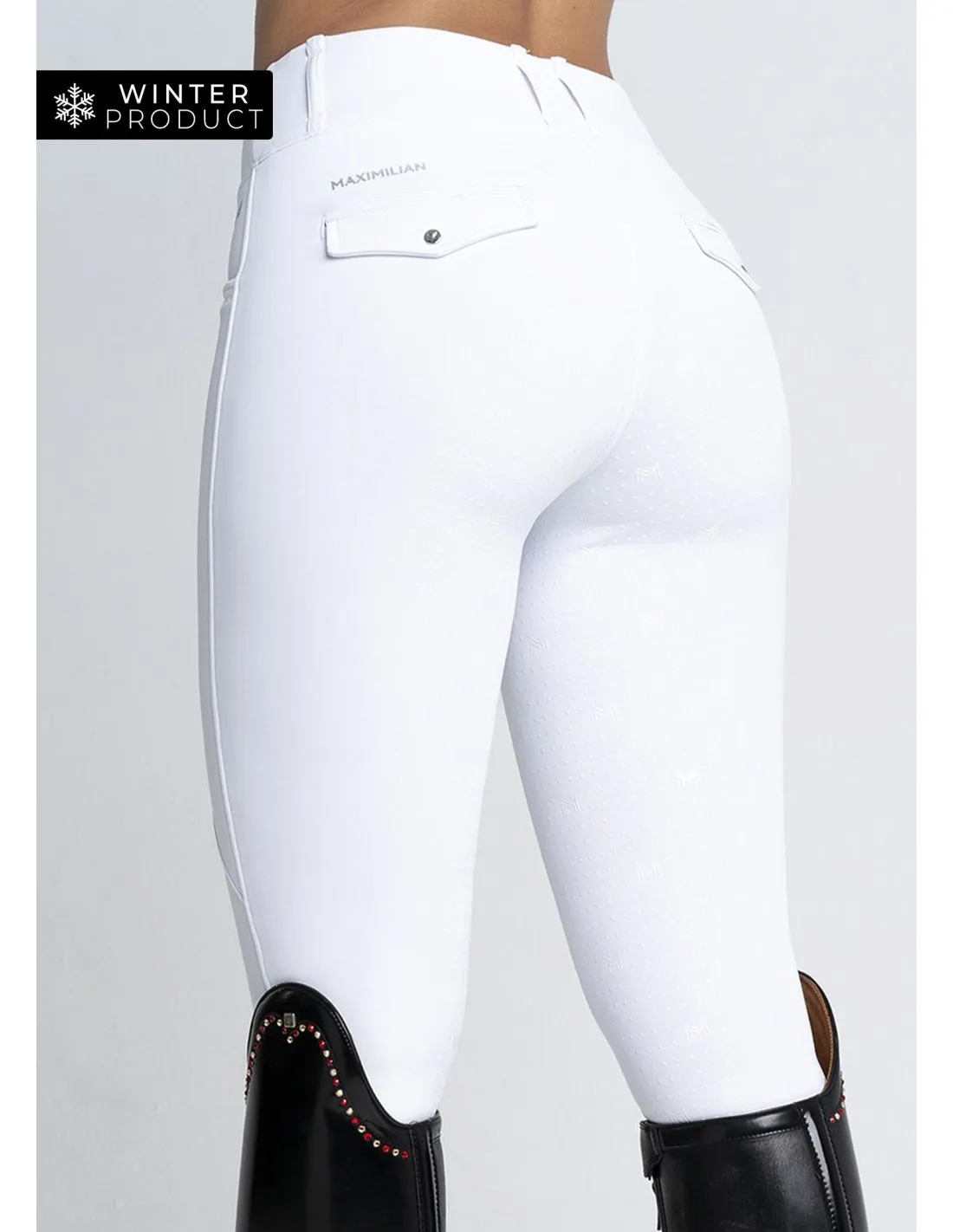 LEGGINGS WINTER PRO RIDING MAXIMILIAM BLANCO
