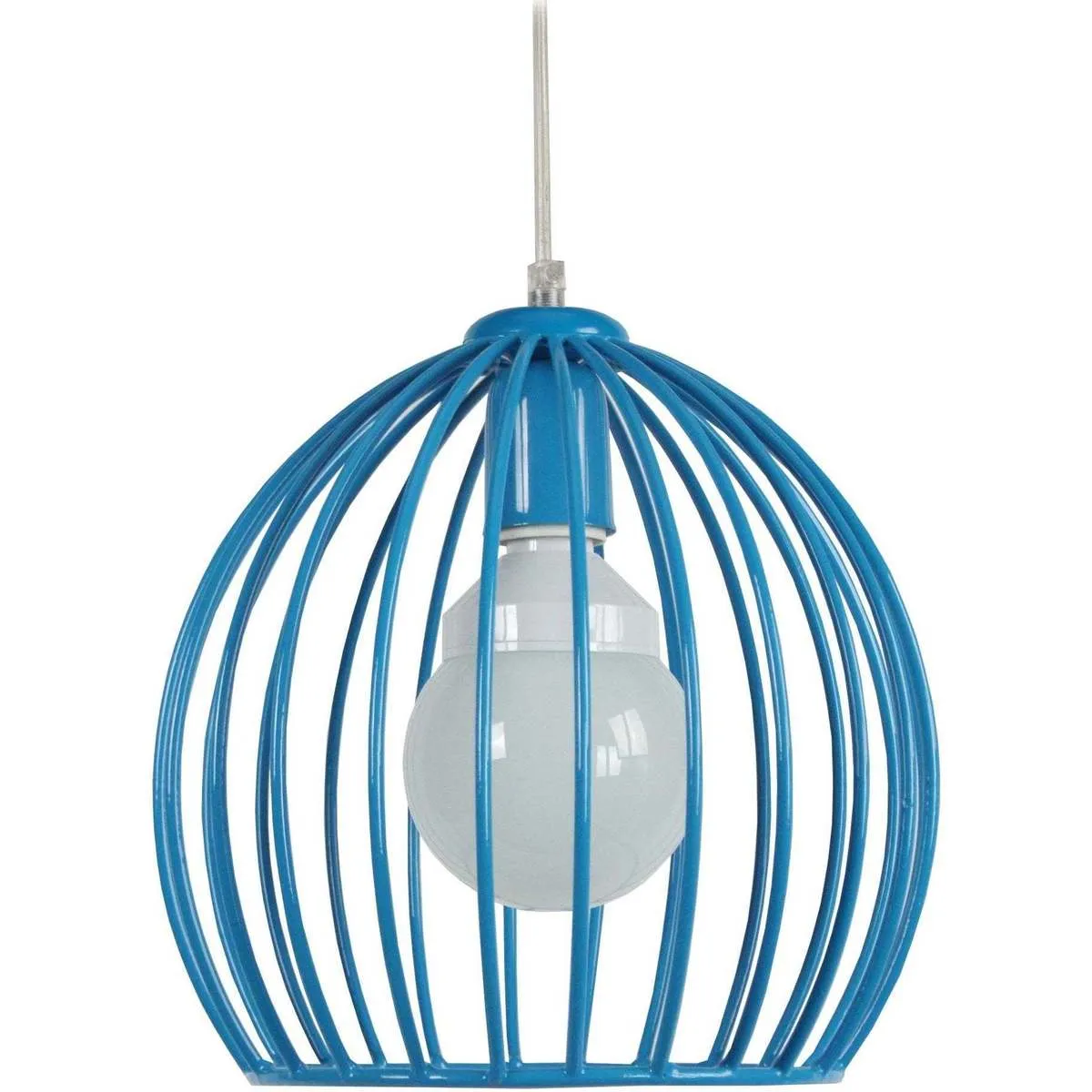 Lámpara colgante redondo metal azul