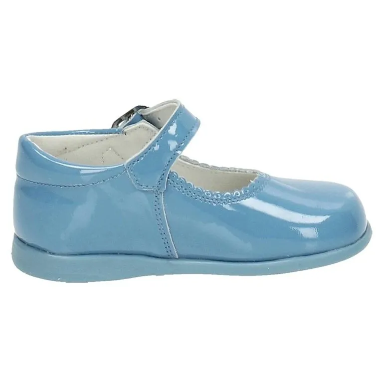 Merceditas De Piel Azul De Niña Bambineli 22848-18 (tallas De 18 A 26)
