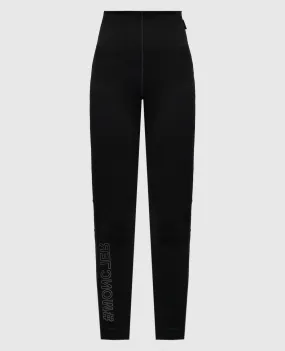 Moncler Grenoble Black leggings with logo