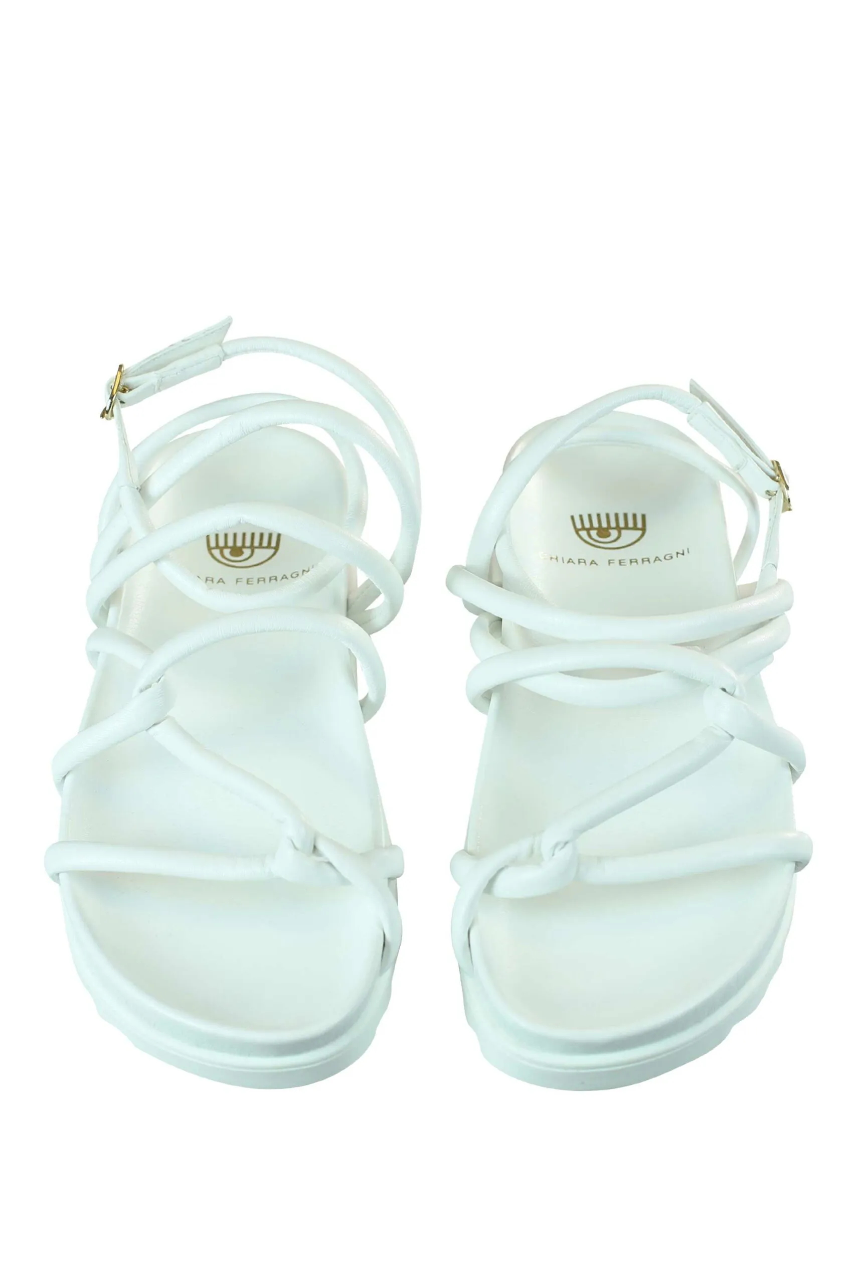 Sandalias blancas de tiras