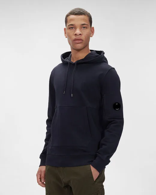 Sudadera de hombre C.P.COMPANY  azul con capucha