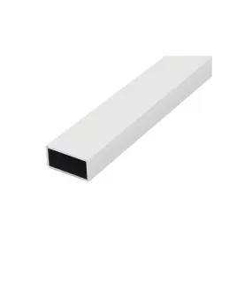 TUBO RECTANGULAR ALUMINIO 250X30X20 PLATA