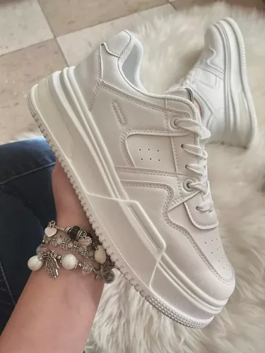 Zapatillas Blancas Deportivas Mujer  M316